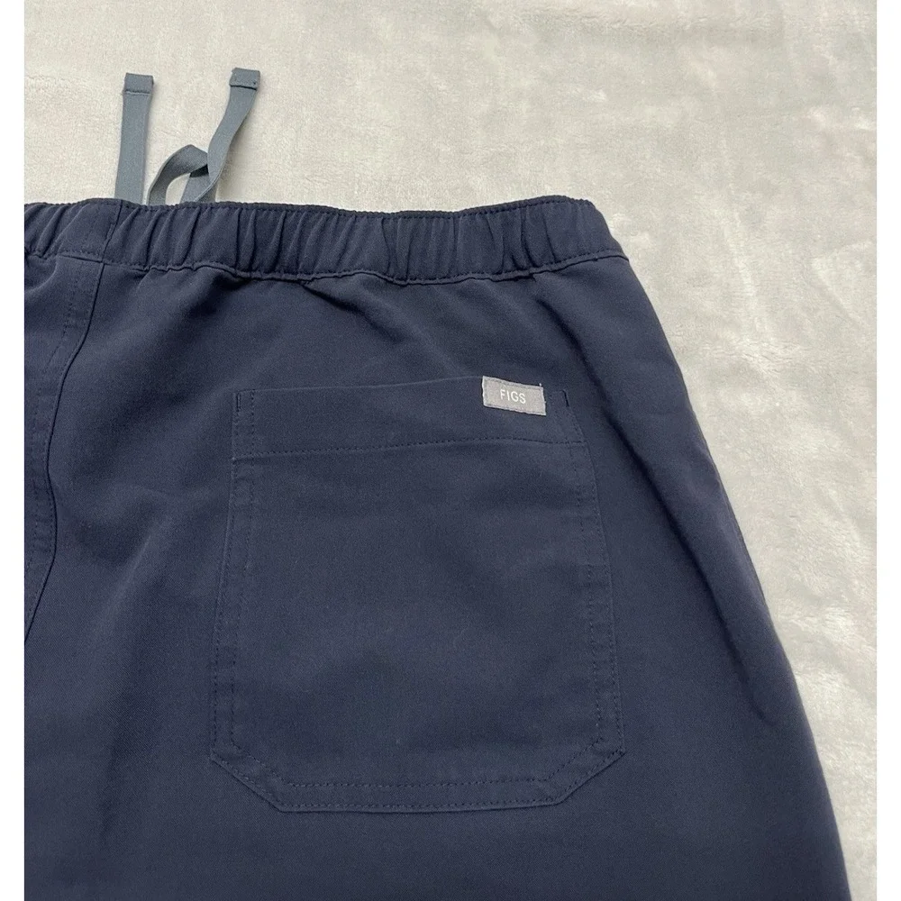 Figs Scrubs Pants Adult  2XL Tall Navy Straight Leg Cargo Technical Collection